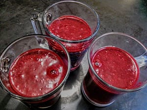 Sopa fria de zarzamoras 1