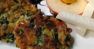 Tortas de papa con espinacas 1
