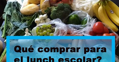 Qué comprar para el lunch escolar?