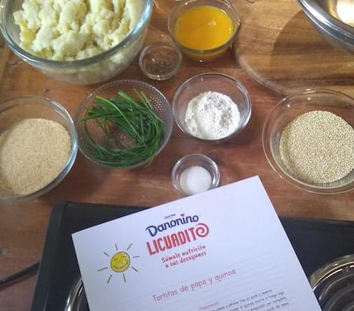 Tortas de papa con quinoa