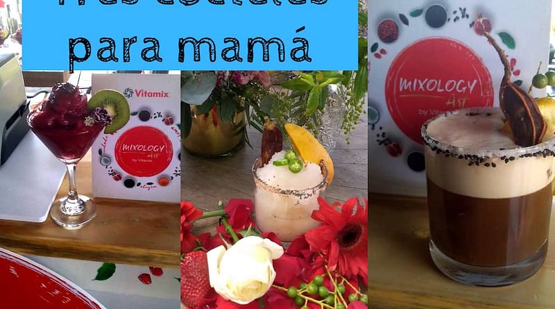 mamá con Vitamix
