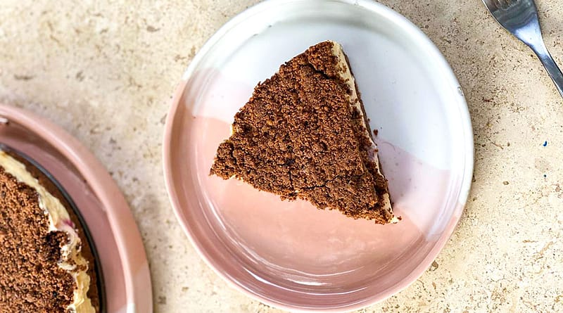 Tarta de café y cacao
