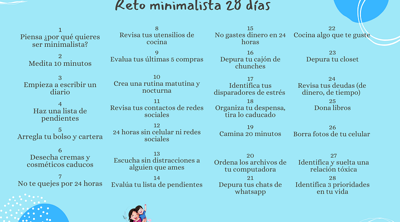 28 días de reto minimalista
