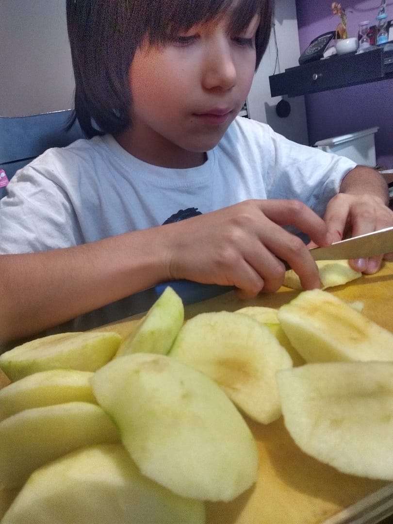 Receta sencilla Pan de manzana 3