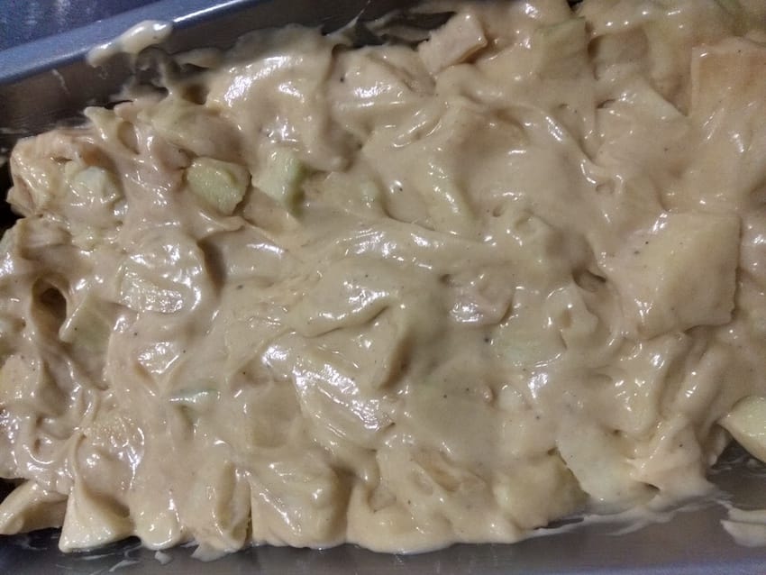 Receta sencilla Pan de manzana 1