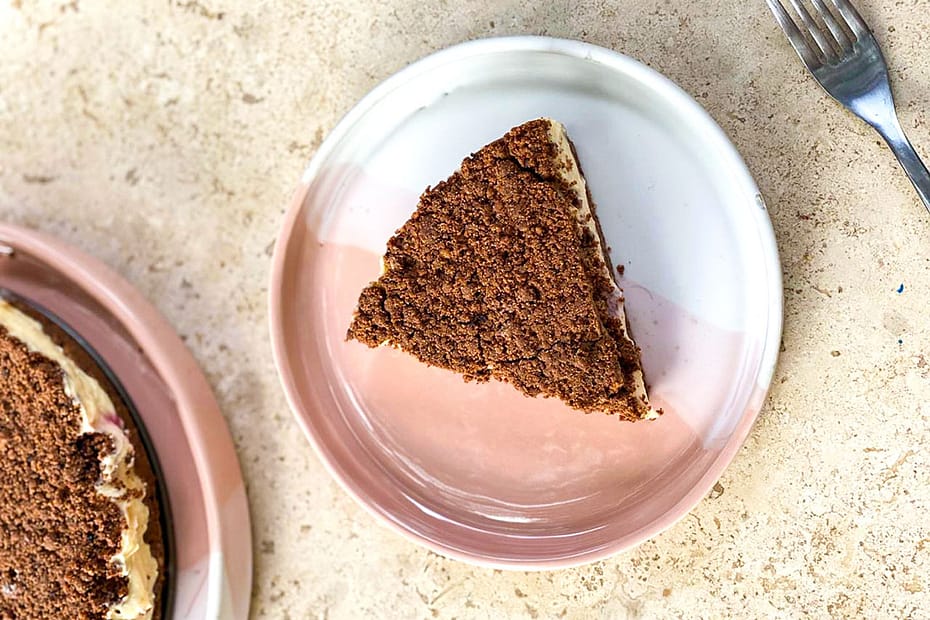 Tarta de café y cacao