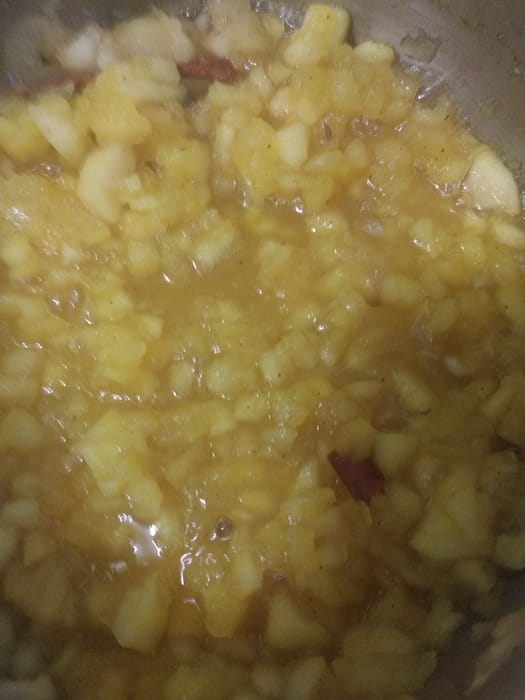 Atún en costra de chía y coco con puré de manzana 2